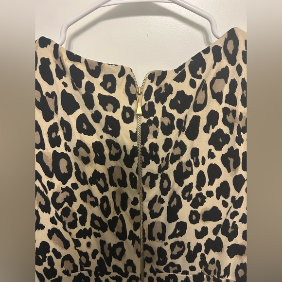 Kate Spade Leopard Print Ponte Waisted Dress - Picture 10 of 12